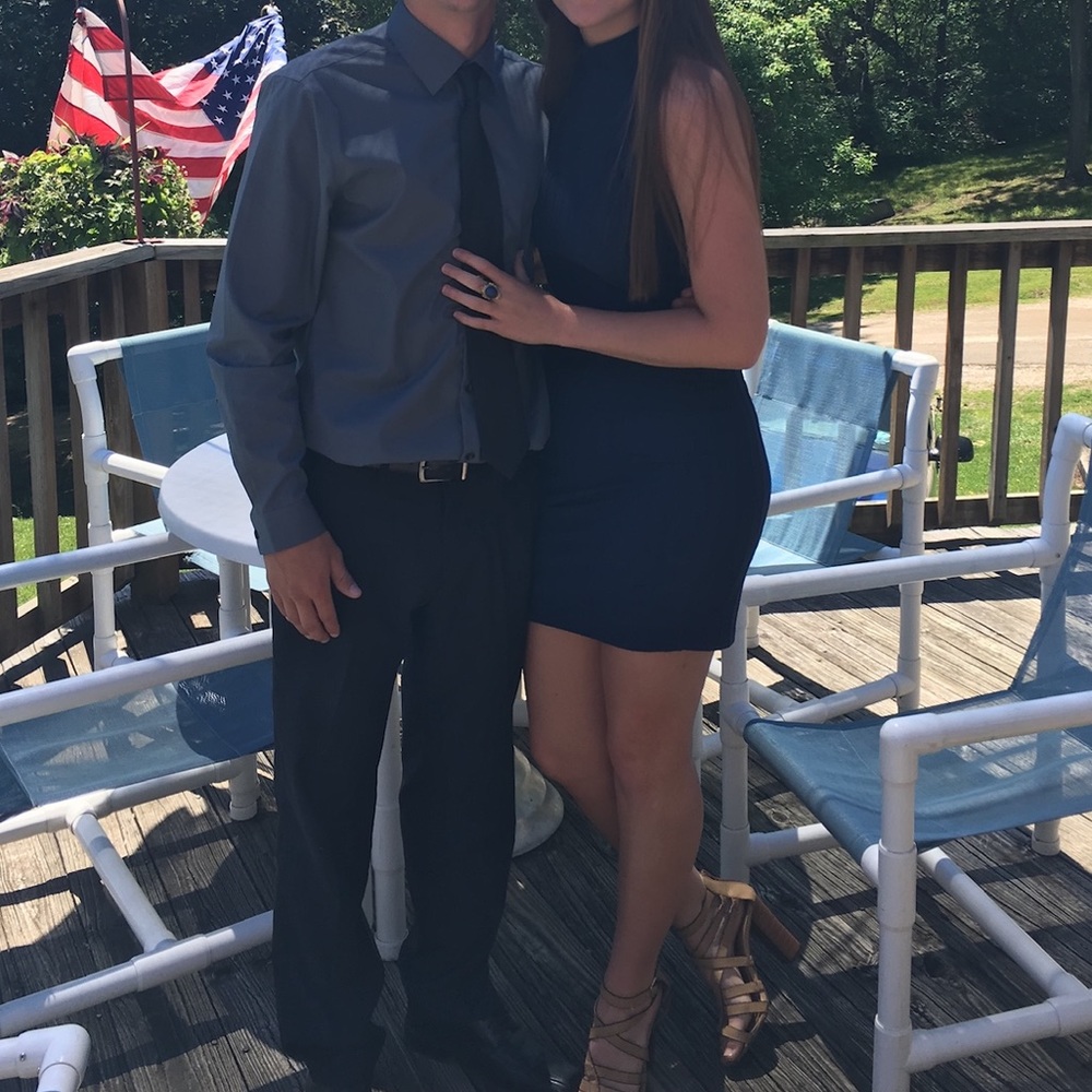Navy blue dress